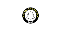شعار Snapchat Advertising Partner - شريك معتمد لدى ويز فريلانس